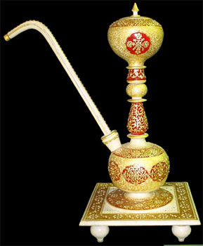 Manufacturers Exporters and Wholesale Suppliers of Marble handicraft gold painted Jaipur Rajasthan